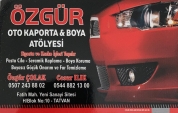 Özgür Oto Kaporta & Boya Atölyesi